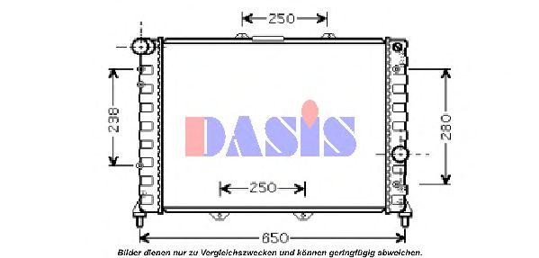 Радиатор охлаждения ДВС 010007N AKS DASIS