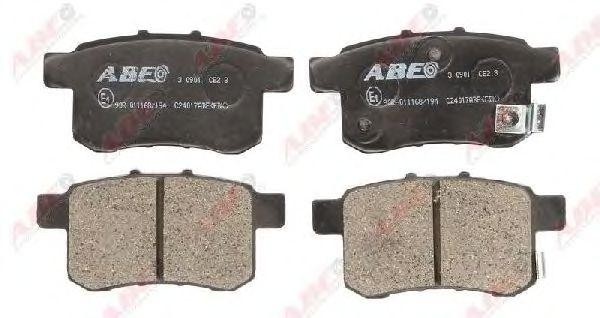 Колодки тормозные дисковые C24017ABE ABE