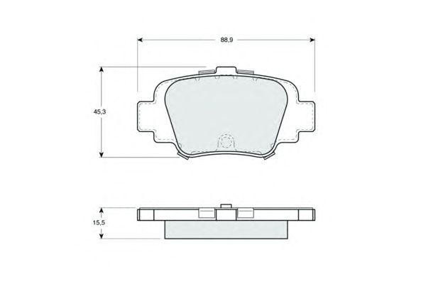 Колодки тормозные дисковые PF1621 PROCODIS FRANCE