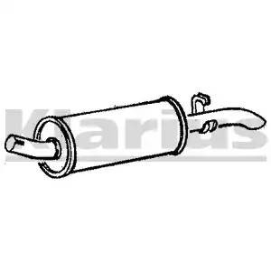 Глушитель - задняя часть системы ОГ 210238 KLARIUS