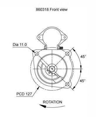 Стартер 860318 PRESTOLITE ELECTRIC