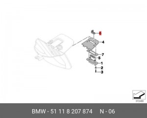 Крепеж 51 11 8 207 874 BMW