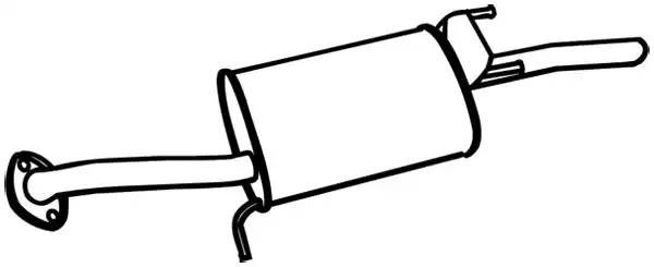 Глушитель - задняя часть системы ОГ 18579 WALKER