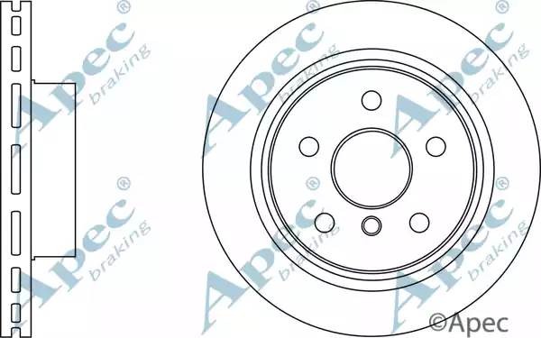 Диск тормозной DSK3085 APEC BRAKING