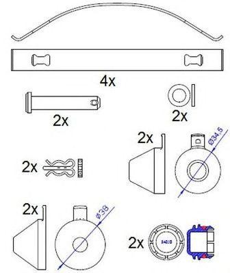 Колодки тормозные дисковые G6987 ABEX