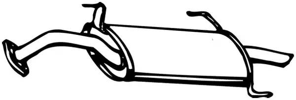 Глушитель - задняя часть системы ОГ 13329 WALKER