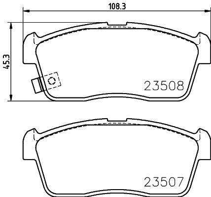 Колодки тормозные дисковые 8DB 355 015-071 HELLA BEHR PAGID