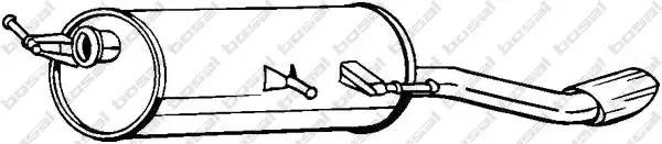 Глушитель - задняя часть системы ОГ 190-173 BOSAL