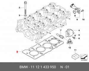 Прокладки ГБЦ (комплект) 11 12 1 433 950 BMW