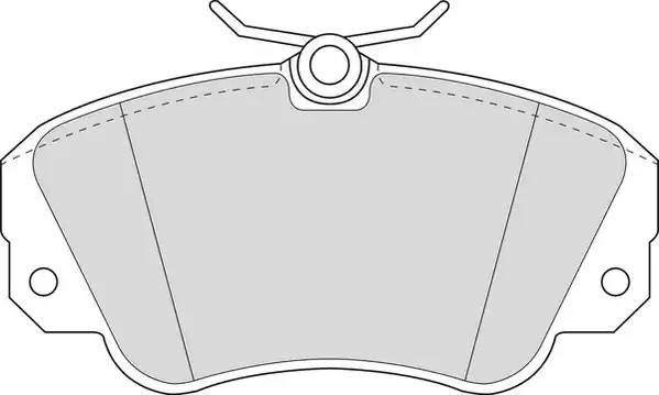 Колодки тормозные дисковые DBP250686 DURON