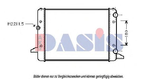 Радиатор охлаждения ДВС 041920N AKS DASIS