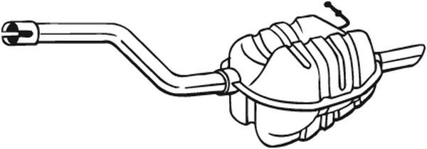 Глушитель - задняя часть системы ОГ 220-003 BOSAL