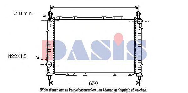 Радиатор охлаждения ДВС 010250N AKS DASIS
