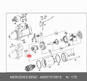 Деталь A0001515815 MERCEDES BENZ