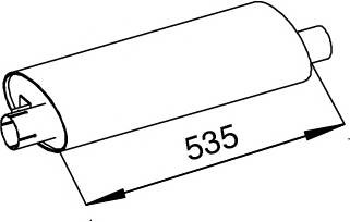 Глушитель - задняя часть системы ОГ 51310 DINEX