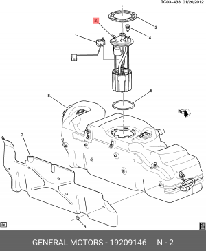Деталь 19209146 OLDSMOBILE