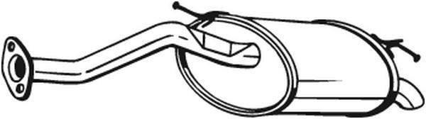 Глушитель - задняя часть системы ОГ 163-061 BOSAL