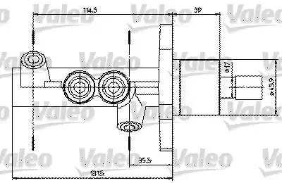 Цилиндр тормозной главный 402314 VALEO PHC