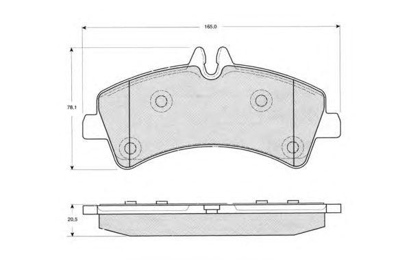 Колодки тормозные дисковые PF1426 PROCODIS FRANCE