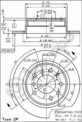 Диск тормозной BS7100 BRECO