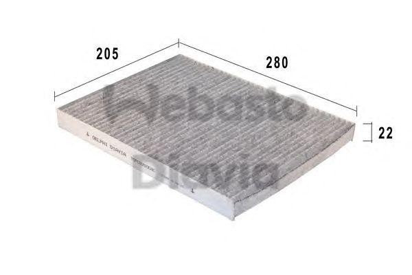 Фильтр салона 82D0325004CA WEBASTO