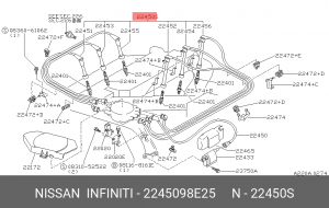 Провода высоковольтные системы зажигания (комплект) 2245098E25 NISSAN INFINITI