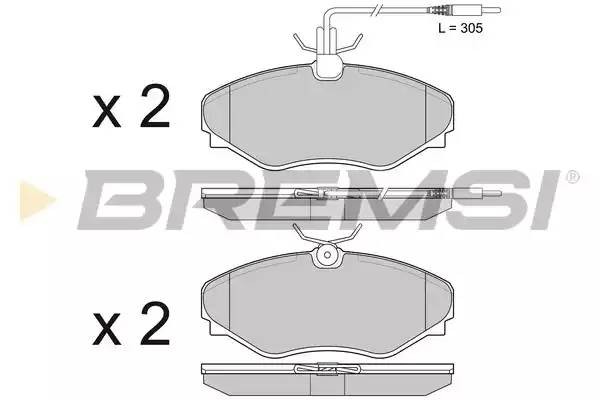 Колодки тормозные дисковые BP3510 BREMSI