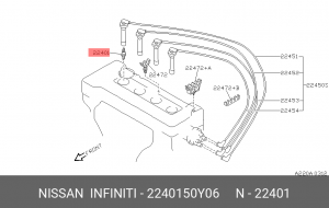 Свеча зажигания 2240150Y06 NISSAN INFINITI
