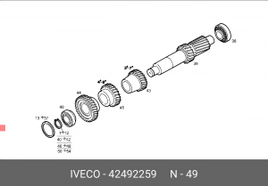 Подшипник ступицы колеса 42492259 IVECO