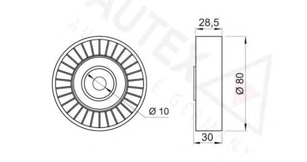 Ролик ремня приводного 651948 AUTEX
