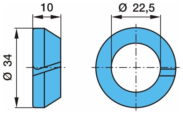 Кольцо конусное - гровер болта колесного 0314300020 BPW