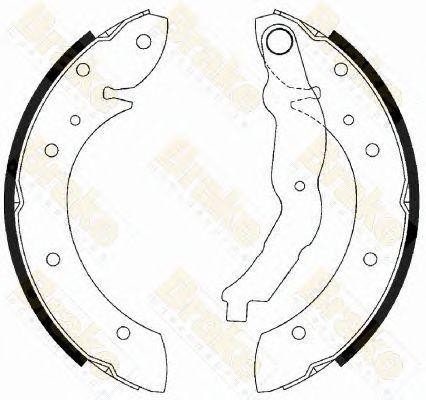 Колодки тормозные барабанные SH2433 BRAKE ENGINEERING