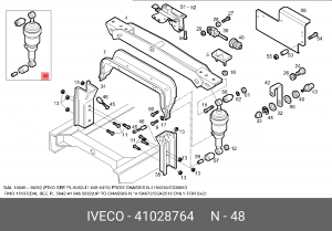 Амортизатор кабины 41028764 IVECO