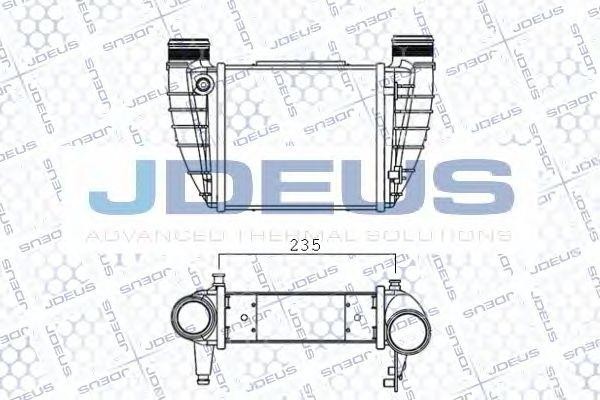 Интеркулер воздушный турбокомпрессора 801M29A JDEUS