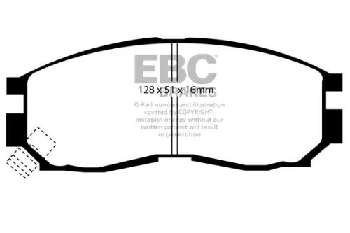 Колодки тормозные дисковые DP830 EBC