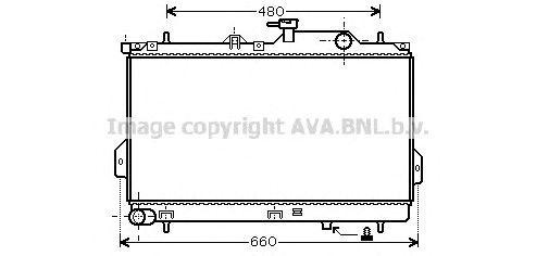 Радиатор охлаждения ДВС HY2098 AVA
