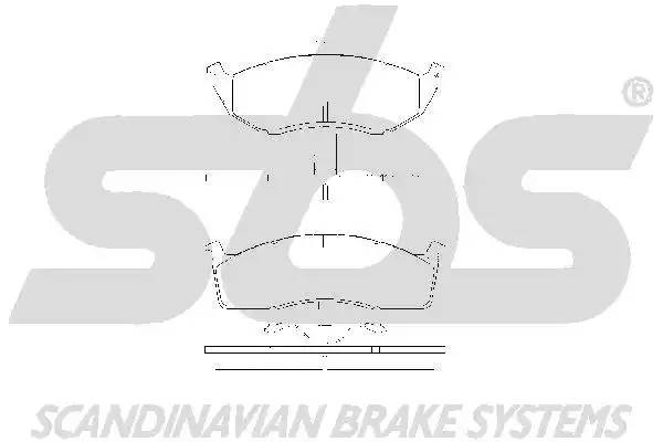Колодки тормозные дисковые 1501229308 S B S