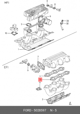 Деталь 5 028 597 FORD