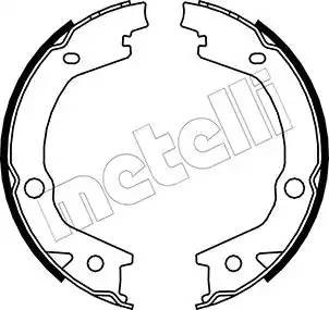 Колодки тормозные барабанные 53-0184 METELLI