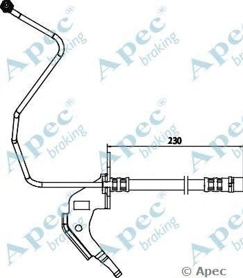Шланг тормозной HOS3708 APEC BRAKING