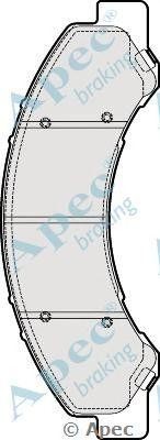 Колодки тормозные дисковые PAD1889 APEC BRAKING