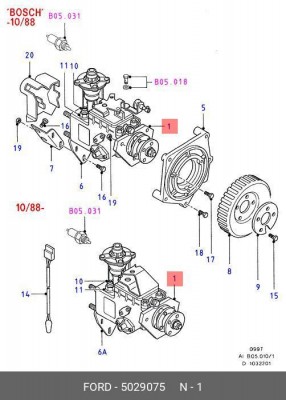 Насос ТНВД топливной системы 5029075 FORD