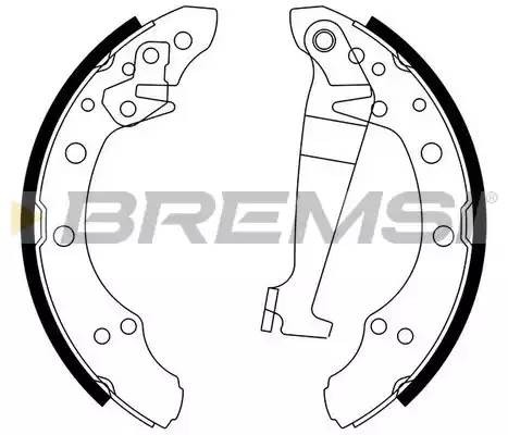 Колодки тормозные барабанные GF0543 BREMSI