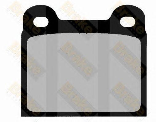 Колодки тормозные дисковые PA204 BRAKE ENGINEERING