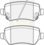 Колодки тормозные дисковые 2341600C BRECK