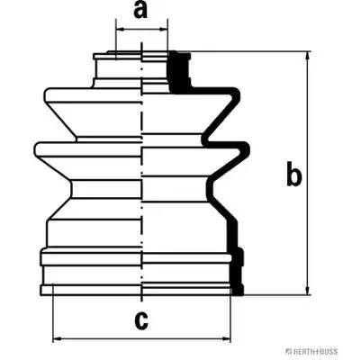 Пыльник ШРУСа J2881008 H B JAKOPARTS NIPPARTS