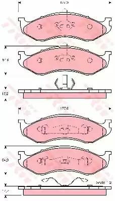 Колодки тормозные дисковые GDB4104 TRW LUCAS