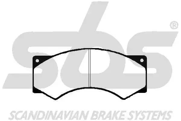 Колодки тормозные дисковые 1501229950 S B S