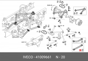 Рычаг подвески 41009661 IVECO