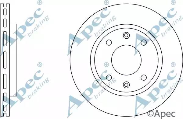 Диск тормозной DSK151 APEC BRAKING